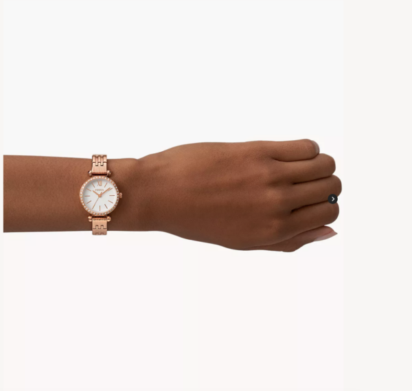 Fossil Tillie Mini Three-Hand Rose Gold-Tone Stainless Steel Watch (BQ3502) - Image 2