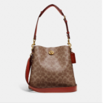 Coach Willow Small Bucket Bag In Signature Canvas (Tan Rust) - Boutique Collection