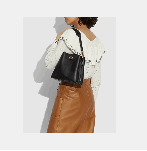 Coach Willow Bucket Bag (Black)-Boutique Collection - Image 6