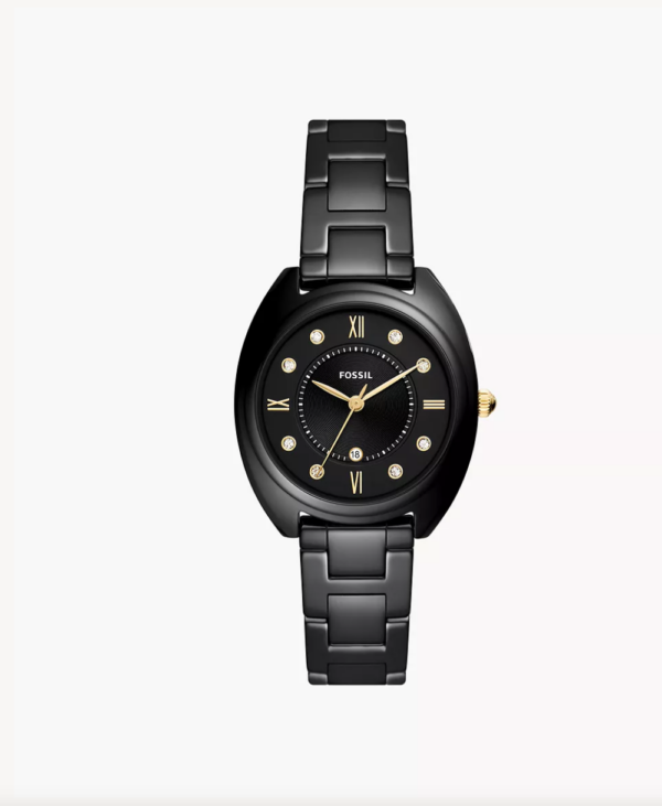 Fossil Gabby Three-Hand Date Black Stainless Steel and Ceramic Watch(CE1114) - Image 3