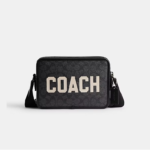 Coach Charter Crossbody 24 In Signature Canvas With Coach Graphic (Charcoal Multi) - Boutique Collection