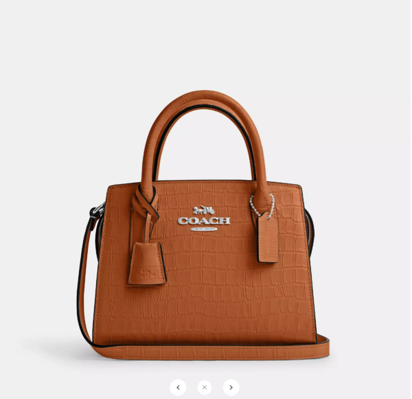 Coach Andrea Carryall Bag (Washed Orange)