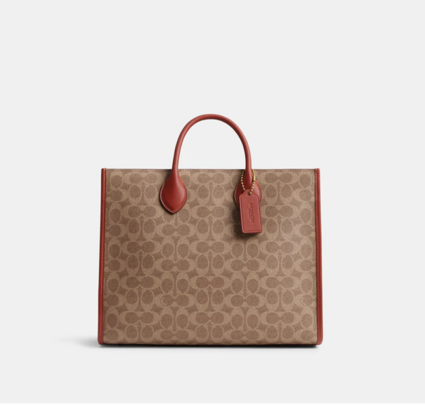 Coach Ace Tote 35 In Signature Canvas (Tan)-Boutique Collection