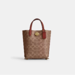 Coach Willow Tote 16 In Signature (Tan)- Boutique Collection