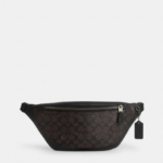 Coach Warren Belt Bag In Signature Canvas (Walnut)