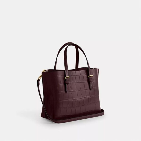 Coach Mollie Tote Bag 25 (Merlot) - Image 4