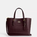 Coach Mollie Tote Bag 25 (Merlot)