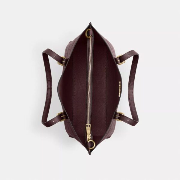 Coach Mollie Tote Bag 25 (Merlot) - Image 2