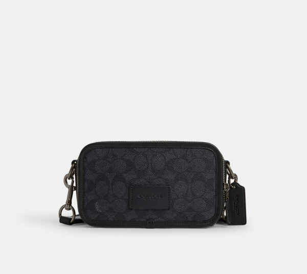 Coach Wyatt Crossbody Bag In Signature Canvas (Charcoal)