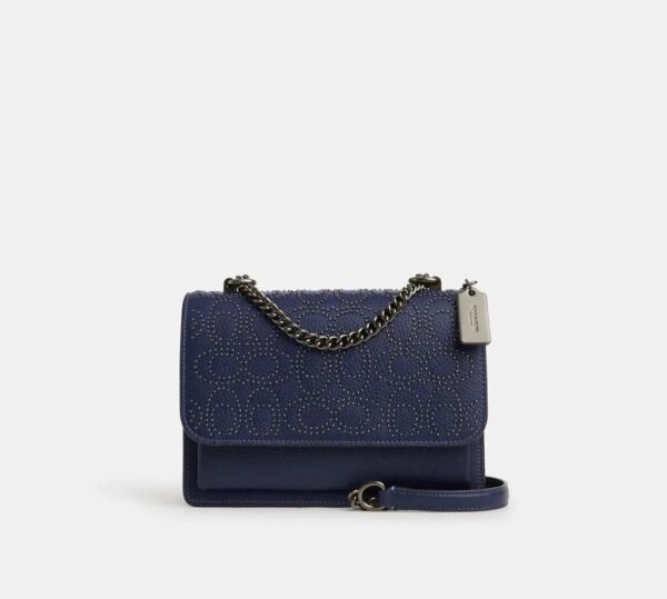 Coach Klare Crossbody Bag With Signature Rivets in (True Navy)