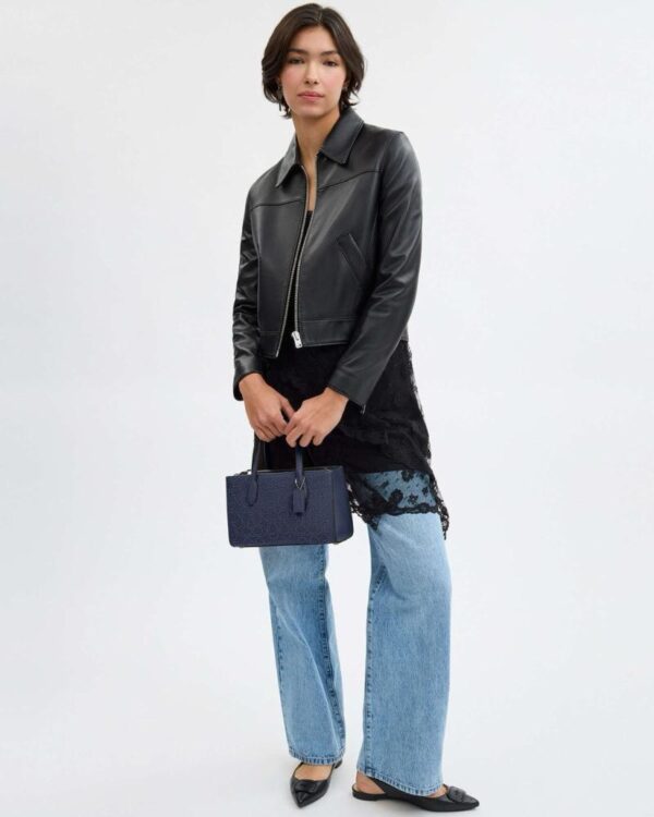 Coach Nina Small Tote Bag With Signature Rivets(Black) - Image 2