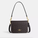 [Pre-Order] - Coach Quinn Bag In Signature Canvas (Walnut Black)