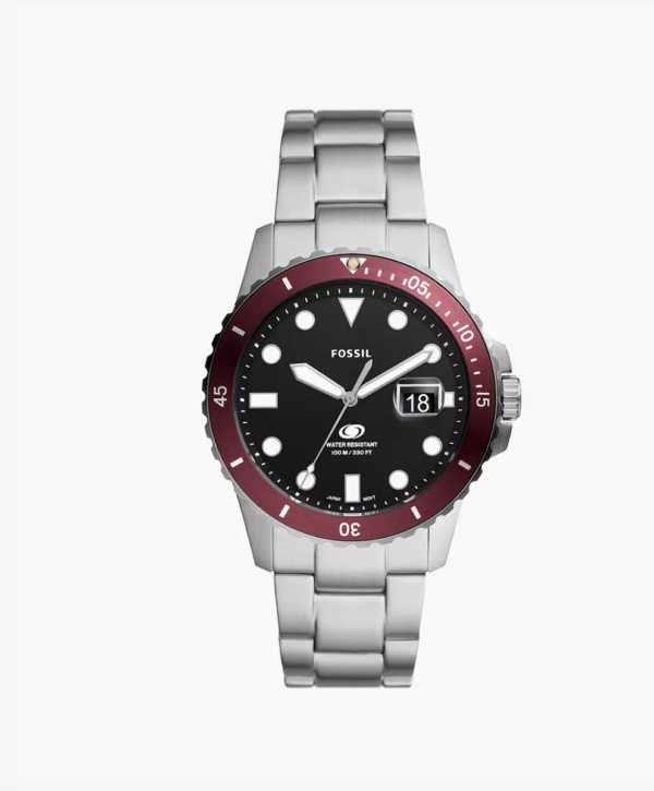 Fossil Fossil Blue Dive Three-Hand Date Stainless Steel Watch (FS6013)
