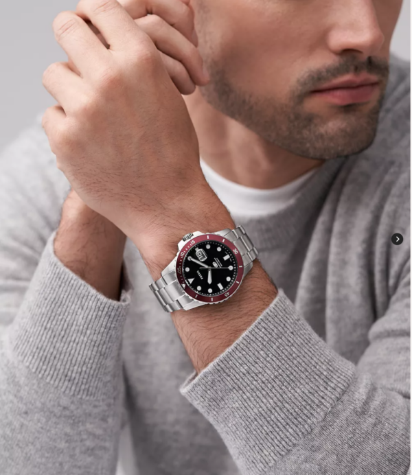 Fossil Fossil Blue Dive Three-Hand Date Stainless Steel Watch (FS6013) - Image 2