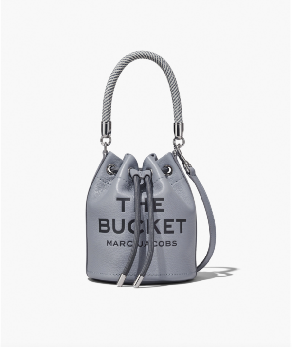 Marc Jacobs The Leather Bucket Bag (Wolf Grey)- Boutique Collection