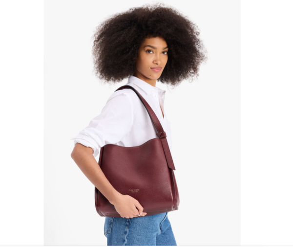 Kate Spade Knott Large Shoulder Bag (Cordovan)-Boutique Collection - Image 5