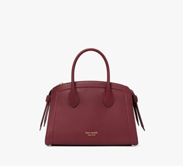 Kate Spade Knott Medium Zip Top Satchel (Cordovan)-Boutique Collection