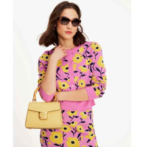 Pre Order-Kate Spade Katy Bamboo Small Top Handle (Black)-Boutique Collection - Image 3