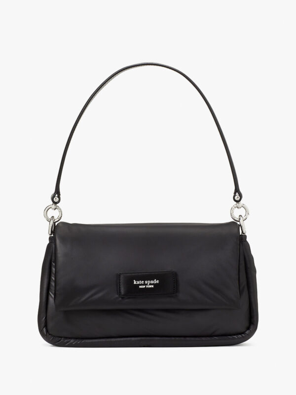 Kate Spade Puffed Lola Convertible Crossbody (Black) -Boutique Collection