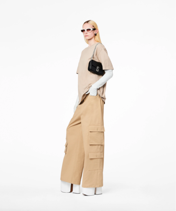 Marc Jacobs The Quilted Leather J Marc Mini Shoulder Bag (Rock Grey) - Boutique Collection - Image 3
