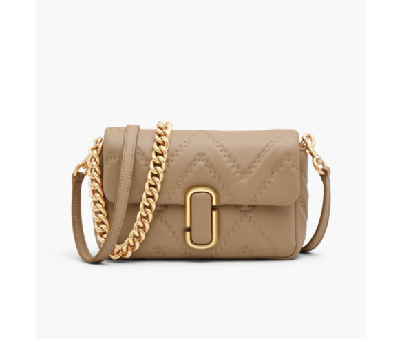 Marc Jacobs The Quilted Leather J Marc Shoulder Bag (Camel)-Boutique Collection