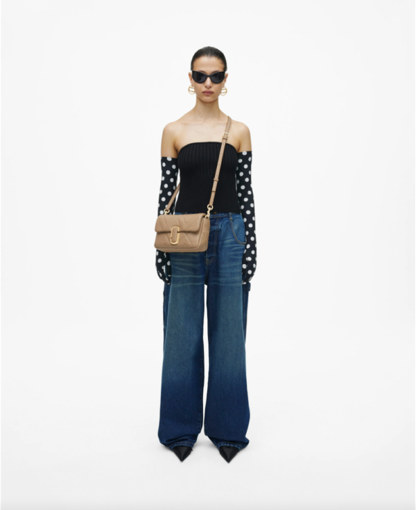 Marc Jacobs The Quilted Leather J Marc Shoulder Bag (Camel)-Boutique Collection - Image 5