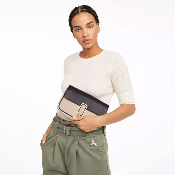 Marc Jacobs The J Marc Leather Shoulder Bag (Greige Multi) - Image 2