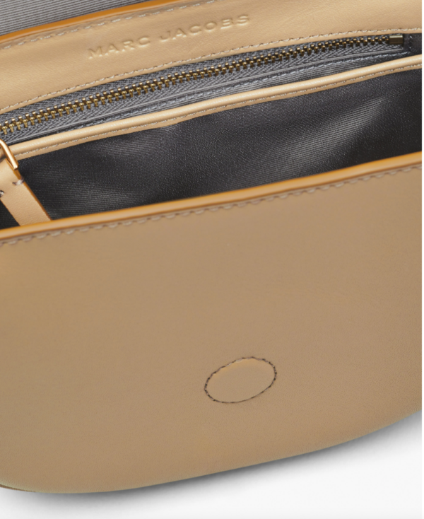 [Pre Order]-Marc Jacobs The Covered J Medium Marc Saddle Bag (Camel) - Image 5