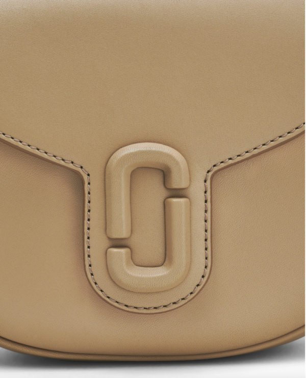 [Pre Order]-Marc Jacobs The Covered J Medium Marc Saddle Bag (Camel) - Image 4
