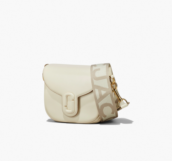 Marc Jacobs The Covered J Medium Marc Saddle Bag (Cloud White) - Image 3