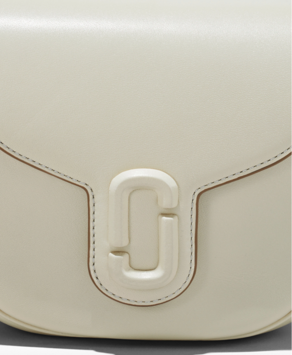 Marc Jacobs The Covered J Medium Marc Saddle Bag (Cloud White) - Image 2