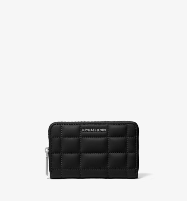 [Pre Order]- Michael Kors Small Quilted Leather Wallet (Black)