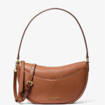 Michael Kors Dover Medium Pebbled Leather Crossbody Bag (Luggage)