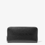 Michael Kors Cooper Pebbled Leather Smartphone Wallet (Black)