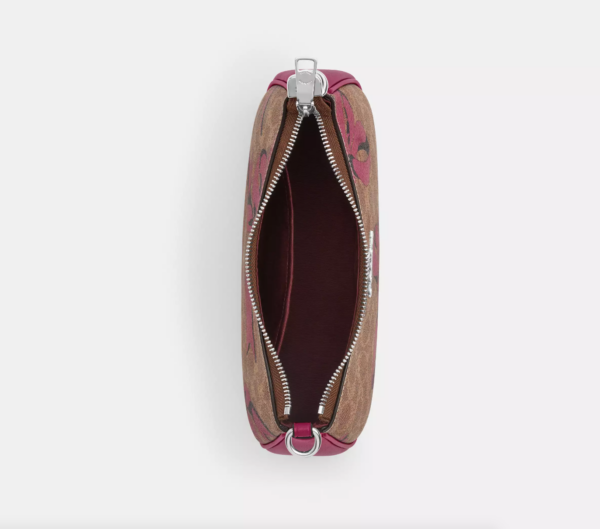 Coach Teri Shoulder Bag In Signature Canvas With Bow Print (Tan Pink Multi) - Image 2