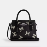 Coach Andrea Carryall Bag With Bow Print(Black)