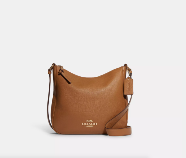 Coach Ellie File Bag (Light Saddle)