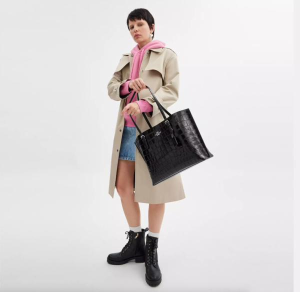 Coach Mollie Tote Bag (Black) - Image 4
