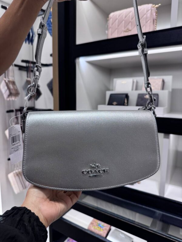 [Pre Order]- Coach Andrea Shoulder Bag (Silver) - Image 6