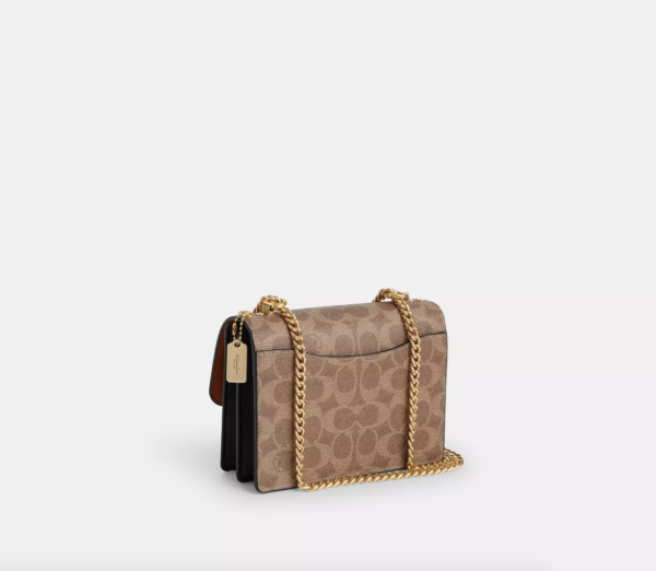 Coach Mini Klare Crossbody Bag In Signature Canvas (Tan Black) - Image 5