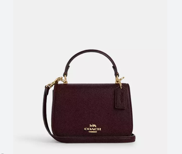 Coach Lysa Top Handle Bag (Merlot)