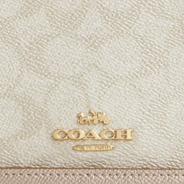 Coach Lysa Top Handle Bag In Signature Canvas (Champagne) - Image 8