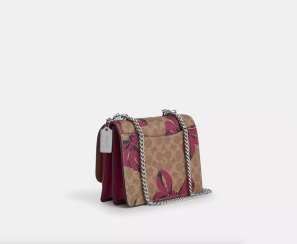 Coach Klare Crossbody Bag In Signature Canvas With Bow Print (Tan Pink Multi) - Image 2