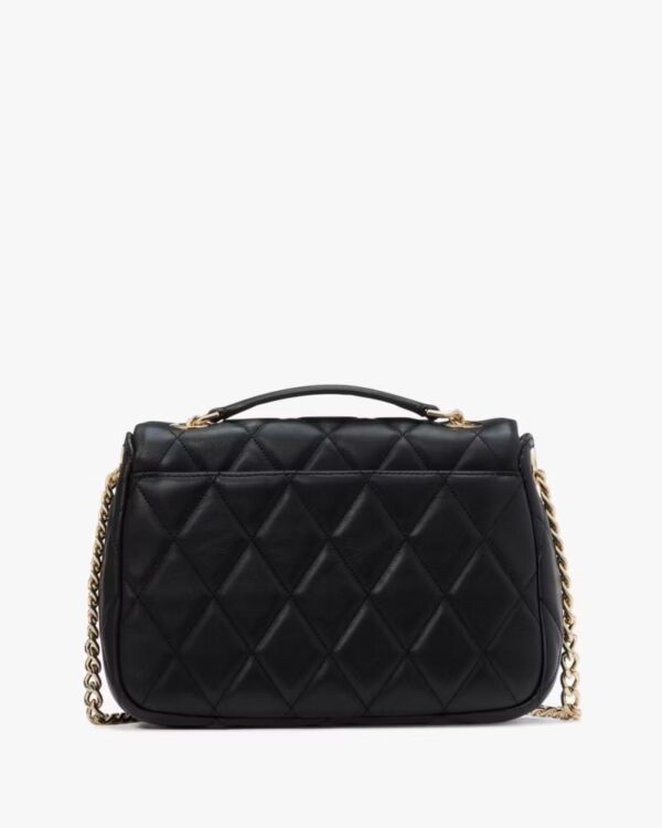 Kate Spade Carey Quilted Small Flap Crossbody (Black) - Image 2