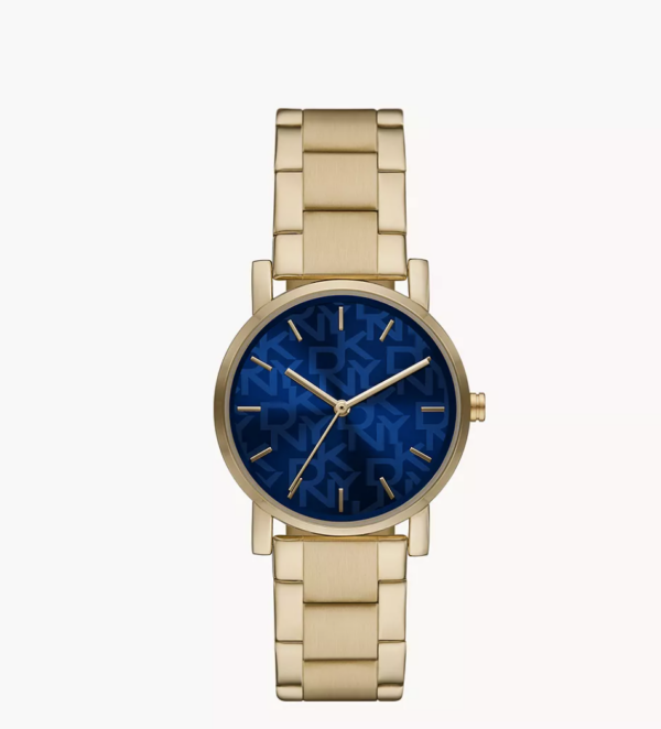 DKNY Soho Three-Hand Gold-Tone Stainless Steel Watch (NY2969)