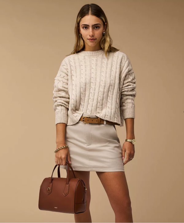 Fossil Wren Satchel (Medium Brown) - Image 4