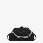 Michael Kors Nola Small Embellished Crossbody Bag (Black)