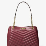 Michael Kors Whitney Medium Quilted Tote Bag (Oxblood)