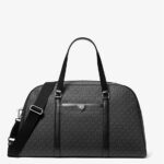 Michael Kors Jet Set Travel Extra-Large Signature Logo Weekender Bag (Black)