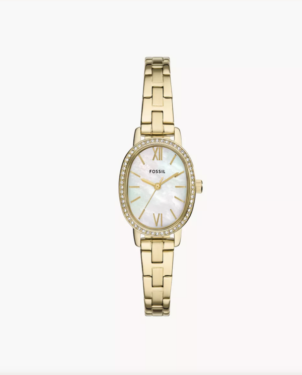 Fossil Penny Three-Hand Gold-Tone Stainless Steel Watch (BQ3976)
